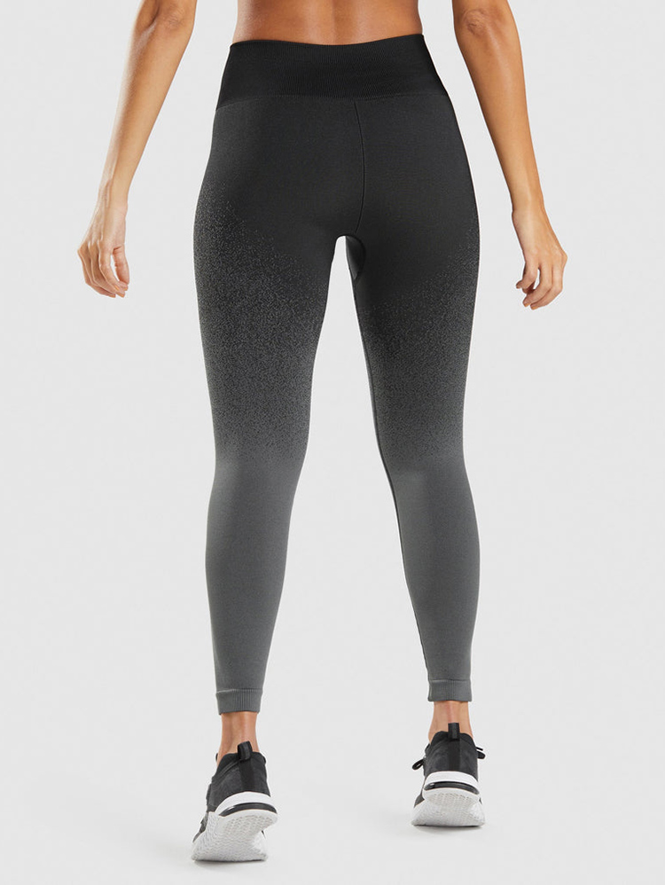 Leggings esportivas em tecido jacquard